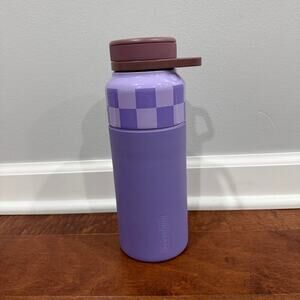 BruMate Rotera 35oz Water Bottle Lavender Checker